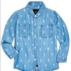 Rails girls pineapple button down